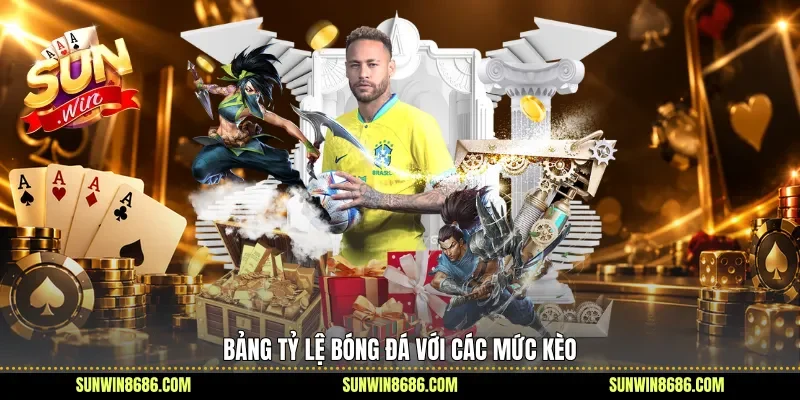 Bảng tỷ lệ bóng đá với các mức kèo
