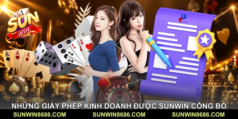 Những giấy phép kinh doanh được Sunwin công bố